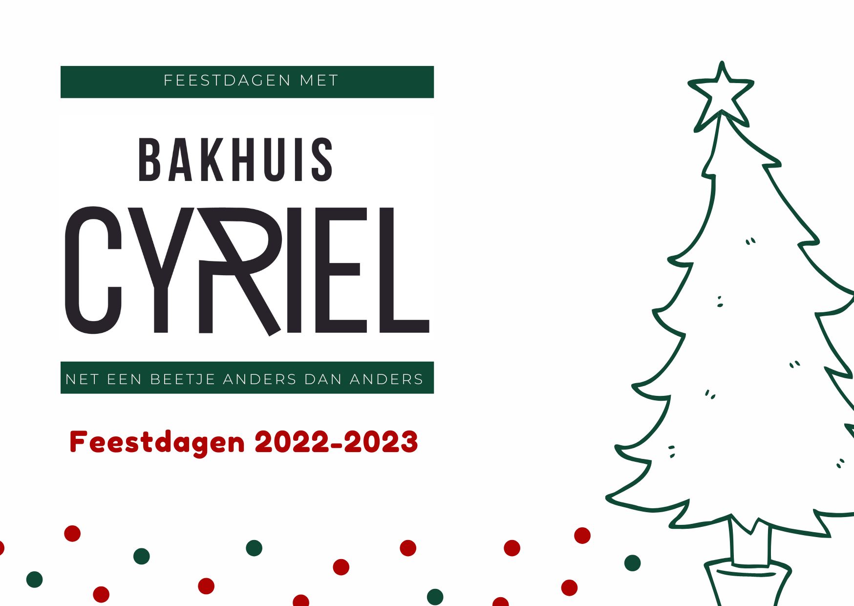 Bakhuis Cyriel: dat is kiezen voor traditie en ambacht, ook tijdens de feestdagen 2022-2023.
